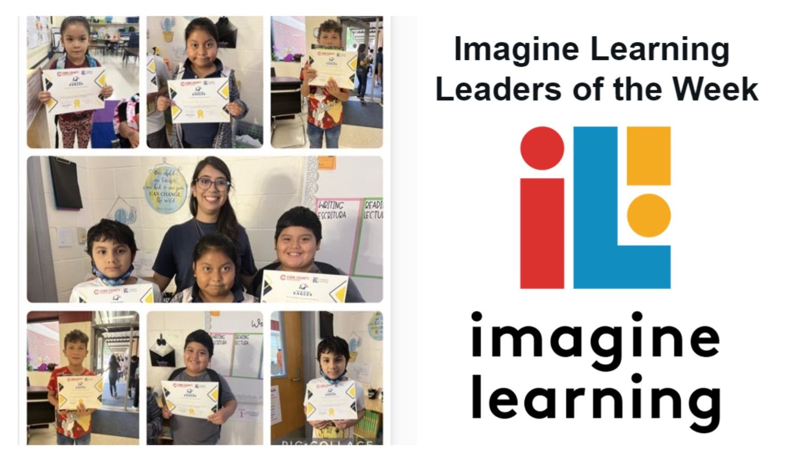 This Week's Imagine Learning Leaders!